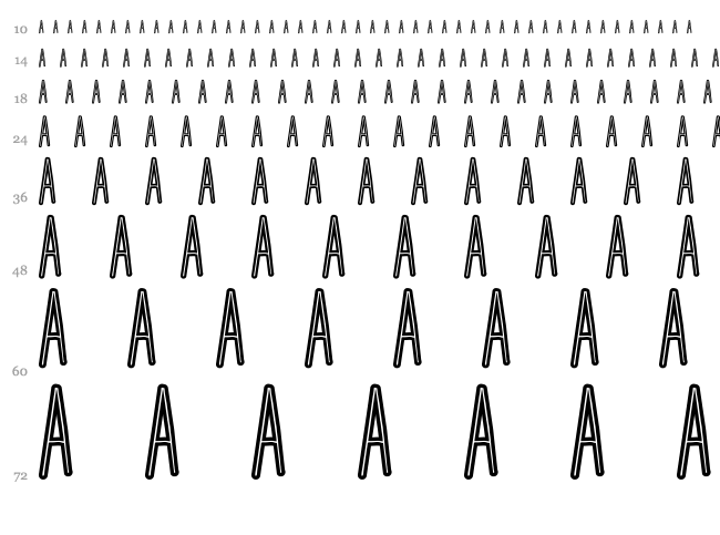 Cheese Cake font waterfall